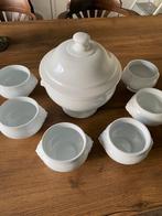 Soep terrine antiek plus 6 soepkommen leeuw, Ophalen of Verzenden, Aardewerk, Overige stijlen, Kom(men)