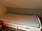 1 persoonsbed, Ophalen, 90 cm, Eenpersoons, Wit