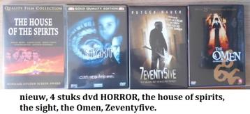 8 stuks z.g. horror films, op 5 dvd's. The Omen, Sight, Hall