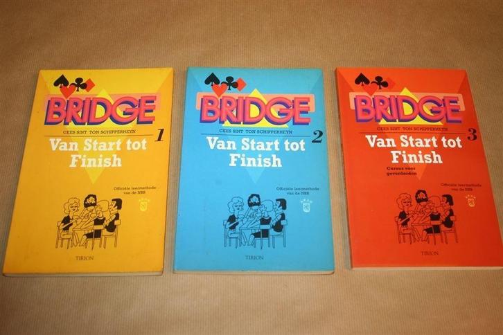 Bridge. Van start tot finish. Deel 1,2 en 3., Boeken, Hobby en Vrije tijd, Gelezen, Overige onderwerpen, Ophalen of Verzenden