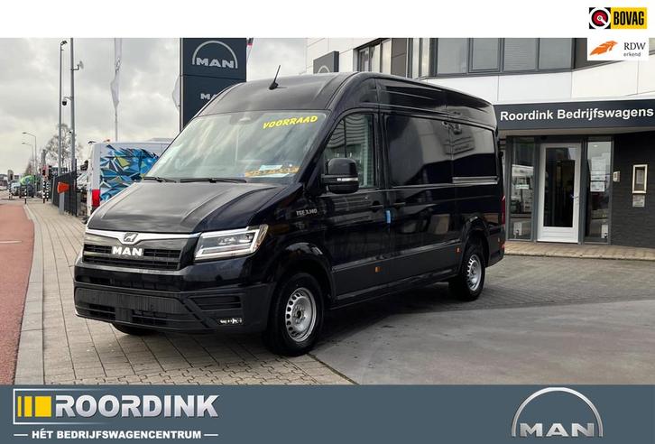 MAN TGE 3.140 L3H3 Hoog dak automaat Linker deur BPM Vrij, Auto's, Bestelauto's, Bedrijf, ABS, Achteruitrijcamera, Adaptive Cruise Control