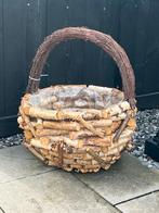 Xxl mand voor buiten of binnen, Huis en Inrichting, Ophalen, Zo goed als nieuw, Rond, Riet