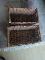 Gevlochten rieten manden, Ophalen, Gebruikt, Rond, Riet