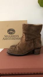 Shabbies Amsterdam bruin Suede laarzen met bont maat 37, Lage of Enkellaarzen, Ophalen of Verzenden, Zo goed als nieuw, Bruin