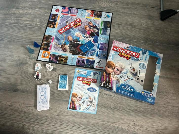 Frozen monopoly junior, Hobby en Vrije tijd, Gezelschapsspellen | Bordspellen, Gebruikt, Ophalen of Verzenden