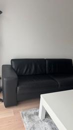 Leren bankstel, Huis en Inrichting, Banken | Bankstellen, Ophalen, Gebruikt, Rechte bank, 200 tot 250 cm