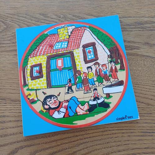 Simplex puzzel Kleinduimpje, Kinderen en Baby's, Speelgoed | Kinderpuzzels, Zo goed als nieuw, 10 tot 50 stukjes, Van hout, Ophalen of Verzenden