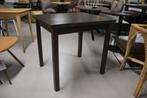 Kleine houten eettafel donker hout 80 x 70 cm. tafel, Ophalen, Gebruikt, Bruin, Hout