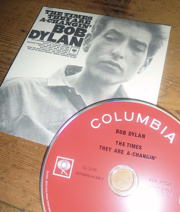cd Bob Dylan - Times are a-Changin' - CD Mini LP - 1963 Mono, Cd's en Dvd's, Cd's | Pop, Zo goed als nieuw, 2000 tot heden, Ophalen of Verzenden