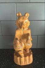 Handgemaakte Houten Beer - Uniek Decoratie Stuk, Antiek en Kunst, Kunst | Beelden en Houtsnijwerken, Ophalen of Verzenden