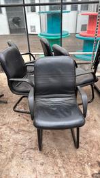 5 leren stoelen, Huis en Inrichting, Ophalen of Verzenden, Zo goed als nieuw