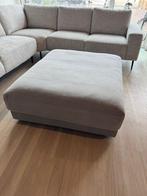 Hocker voetenbank stof  licht grijs nieuw pouff afgeprijsd, Ophalen, 125 cm of meer, Zo goed als nieuw, Stof
