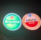 Heineken Amstel bier verlichting lamp, Verzamelen, Biermerken, Ophalen of Verzenden, Gebruikt, Reclamebord, Plaat of Schild, Amstel