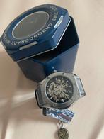 martyn line dual time chronograph waterproof, Overige merken, Zakhorloge, Leer, Staal