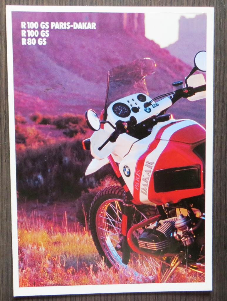 Folder BMW GS-serie 1990 - R100GS (Paris-Dakar) - R80GS (NL), Verzenden, BMW