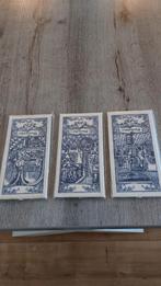 3 brocante blauwe mosa tegels voor 10,00 €, Ophalen