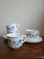 Arcopal Blue Union - 4 stuks, Ophalen of Verzenden, Overige stijlen, Kop(pen) en/of Schotel(s), Glas