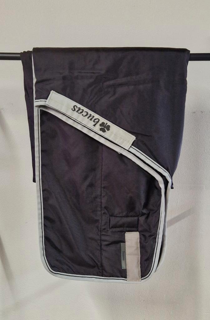 Bucas Smartex Rain zwart/grijs maat 165/215 zgan, Dieren en Toebehoren, Paarden en Pony's | Dekens en Dekjes, Zo goed als nieuw