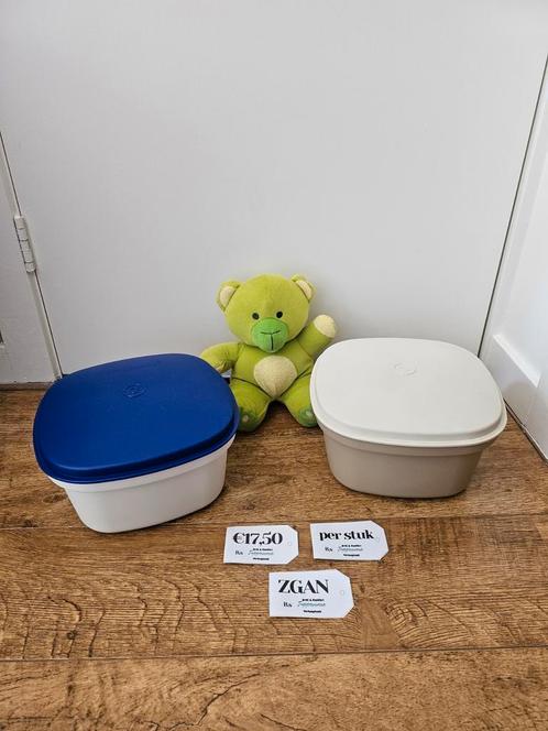 Tupperware serveerwonder €17,50 per stuk, Huis en Inrichting, Keuken | Tupperware, Zo goed als nieuw, Bak of Kom, Blauw, Wit, Bruin