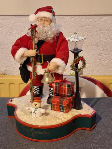 Kerstman met licht en geluid - nieuw in doos beschikbaar voor biedingen