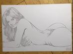 Fabio Oliveira original schets drawing Witchblade sexy, Boeken, Verzenden, Eén stripboek, Zo goed als nieuw, Fabio Oliveira