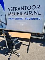 Ahrend Essa bureau hoogte instelbaar zwart beuken (12 stuks), Kofferen 60, In hoogte verstelbaar, Ophalen of Verzenden, Zo goed als nieuw