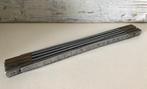 Vintage Franse duimstok (Duralumin) aluminium / koper 2 mtr, Ophalen of Verzenden