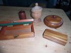 houten doosjes / kistjes met deksel, Huis en Inrichting, Woonaccessoires | Kisten, Ophalen of Verzenden, Gebruikt, Minder dan 50 cm
