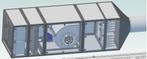 Lucht opb. 12.000 m3/u CWN Filterkast, waterblok, ventilator, Ophalen