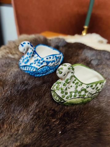 Vintage Portugese Zwanen Zoutvaatjes/Mini-Plantjes beschikbaar voor biedingen