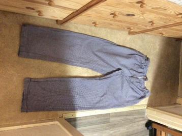 Kokspantalon De Berkel blauw/wit geruit div. maten. gedragen beschikbaar voor biedingen
