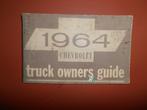Chevrolet Pick Up truck 1964 ,84,85,86 instruktieboekje, Ophalen of Verzenden