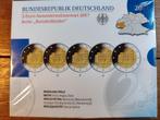 Duitsland 5 x 2 euro Proof 2017 ADGFJ PP RHEINLAND-PFALZ, Ophalen of Verzenden, Duitsland, 2 euro, Setje