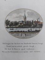 24 / Ouderkerk aan den IJssel Gravure 18e eeuw van Ollefen, Antiek en Kunst, Kunst | Etsen en Gravures, Ophalen of Verzenden