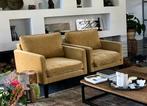 2 stoelen zitkamer oker geel, Ophalen, Zo goed als nieuw, Overige kleuren, Twee
