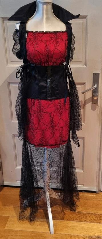 Halloween Jurk Vampier Look corset hesje + handschoen 38 beschikbaar voor biedingen