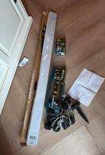 Tafelklem 260/290x3x80cm met lampjes, Ophalen, Zonne-energie, Staal, Minder dan 50 watt