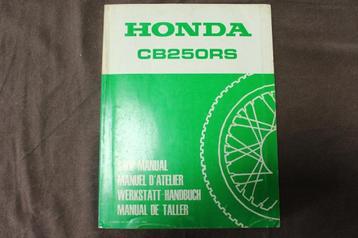 Honda CB250RS 1980 motorcycle shop manual  CB 250 single beschikbaar voor biedingen