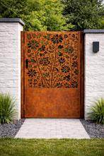 Cortenstaal Tuin Poorten, Ophalen of Verzenden, Zo goed als nieuw, 150 tot 200 cm, 200 cm of meer