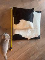 Kussens van koeienhuid nieuw, Huis en Inrichting, Woonaccessoires | Kussens, Ophalen of Verzenden, Zo goed als nieuw, Bruin, Vierkant