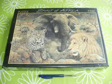 Nieuw in seal Zuidafrikaanse puzzel Spirit of Afrika 1500 st beschikbaar voor biedingen