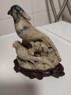 Oud chinees handgesneden spekstenen beeld, Antiek en Kunst, Ophalen of Verzenden