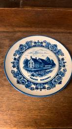 Delfs blauw Friese boerdery 18,5 cm diam., Antiek en Kunst, Antiek | Wandborden en Tegels, Ophalen