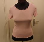 Nieuw roze stretch shirt Shein mt 40/42, Kleding | Dames, Maat 38/40 (M), Nieuw, Ophalen of Verzenden, Korte mouw