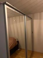 Spiegel schuifdeuren incl rails, Huis en Inrichting, Kasten | Kledingkasten, Gebruikt, 100 tot 150 cm, 200 cm of meer, Ophalen of Verzenden
