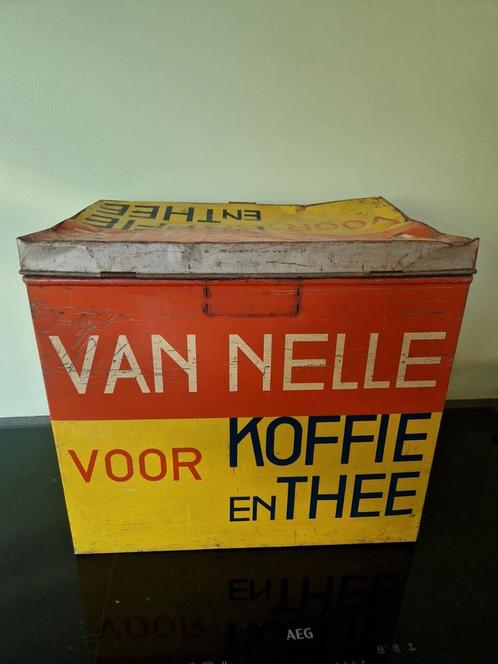 Van Nelle koffie thee. Winkelblik voorraadblik, Verzamelen, Blikken, Gebruikt, Koffie, Van Nelle, Ophalen of Verzenden