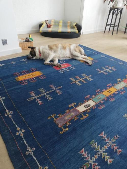 Maroccan Rug, Huis en Inrichting, Stoffering | Tapijten en Kleden, Gebruikt, 150 tot 200 cm, 200 cm of meer, Rechthoekig, Blauw