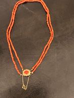 Bloedkoralen ketting, Sieraden, Tassen en Uiterlijk, Kettingen, Ophalen of Verzenden, Zo goed als nieuw, Rood, Steen of Mineraal