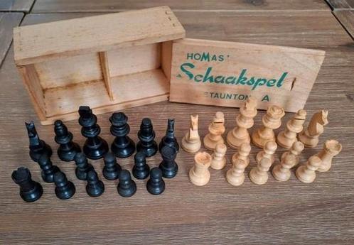 Schaakspel Homas Staunton A - 58 mm, Hobby en Vrije tijd, Gezelschapsspellen | Bordspellen, Gebruikt, Een of twee spelers, Ophalen of Verzenden