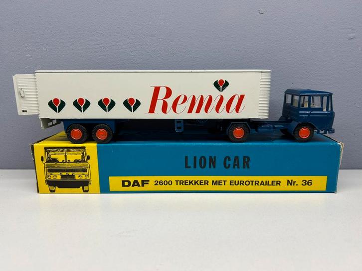 Lion Toys Car Daf 2600 Remia sauzen promotiemodel 1:50 NMIB, Hobby en Vrije tijd, Modelauto's | 1:50, Zo goed als nieuw, Bus of Vrachtwagen